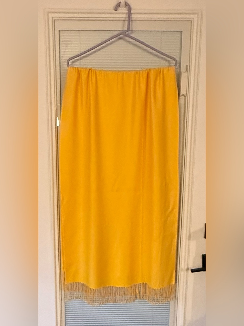 Jones New York Sunflower Yellow Scarf with Fringe